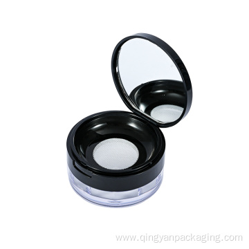 Round high quality loose powder compact case